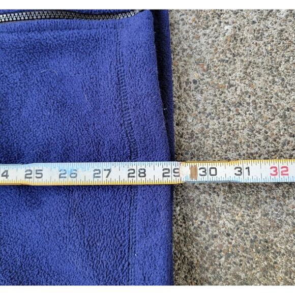 Vtg Y2k Point Zero Men's Zip Up Navy Fleece Zip Up Vest Size Lg Techwear Skater - Picture 4 of 4